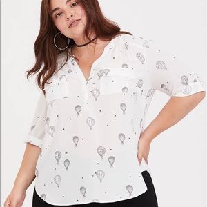 Torrid hot air balloon blouse